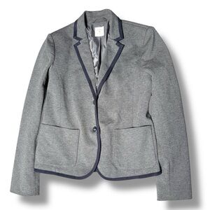 Gap Academy Blazer piped trim Women's‎ heather gray 4